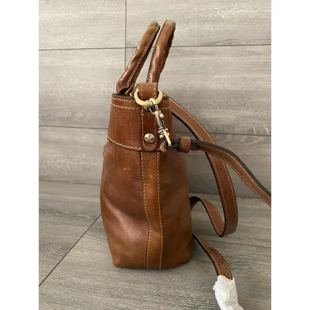 Patricia Nash Analia Top Handle Crossbody Tote Cognac Bag A396721